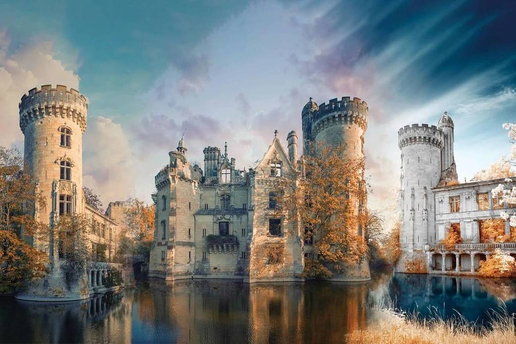 castillo sobre el agua