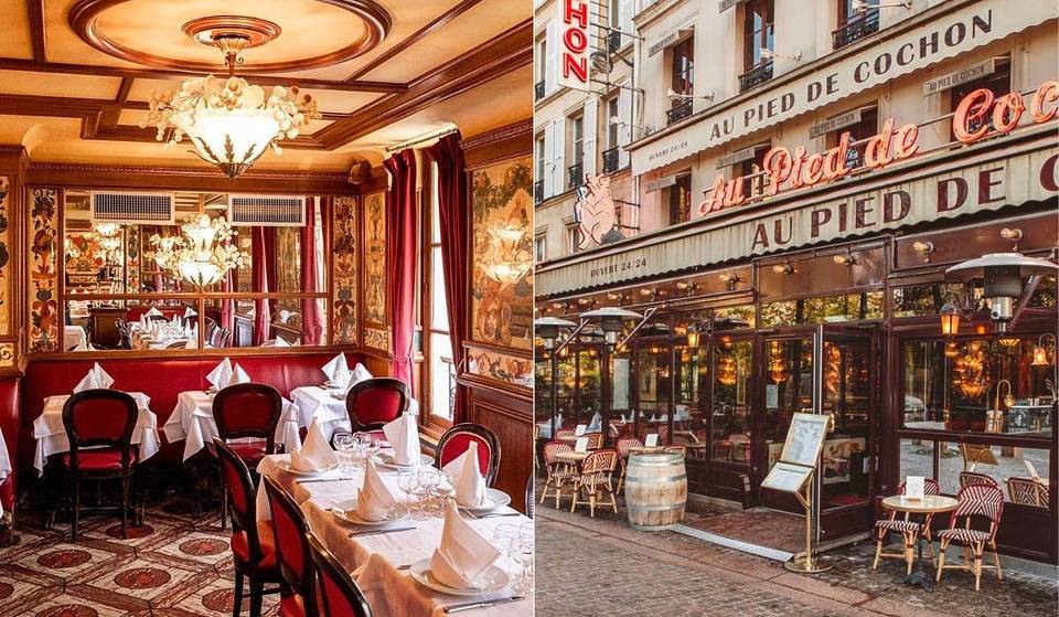 A Parigi, questa leggendaria brasserie è aperta quasi 24 ore su 24 e serve la migliore zuppa di cipolle e il leggendario zampone di maiale &#8211; in un sontuoso arredamento Belle Époque!