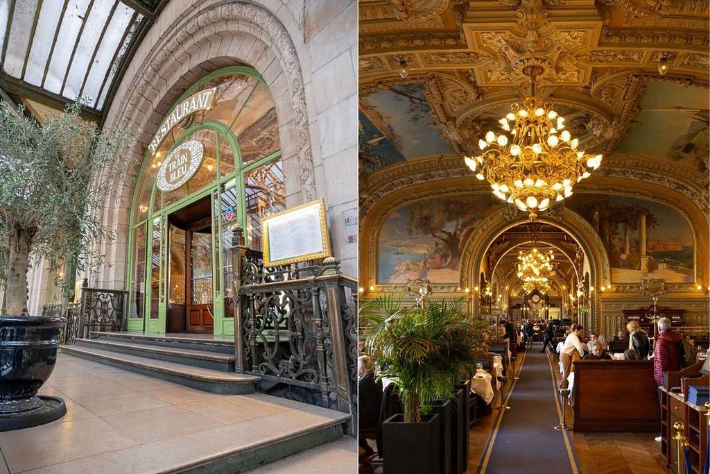 Insolite Le Train Bleu restaurant caché dans une gare à Paris