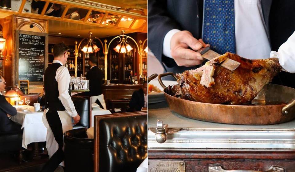Just outside Paris, this sublime Art Deco brasserie has been serving all-you-can-eat leg of lamb for 100 years, every day until 11pm &#8211; and it&#8217;s simply unforgettable!