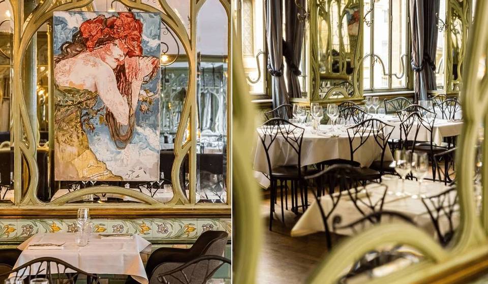 In het hart van het Quartier Latin verbergt deze eeuwenoude bouillon een betoverend Art Nouveau decor, dat op de monumentenlijst staat – en je zult er geen twee zoals deze zien in Parijs!