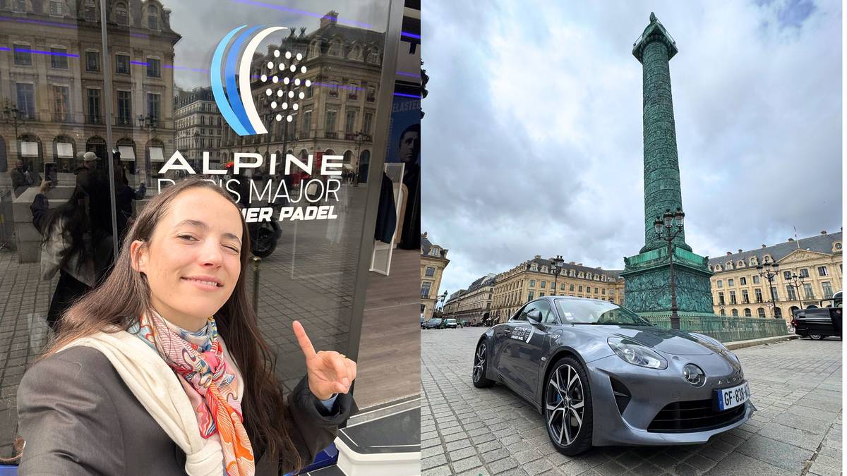 Alpine padel place Vendôme Alpine Paris Major 2025 on a testé 1