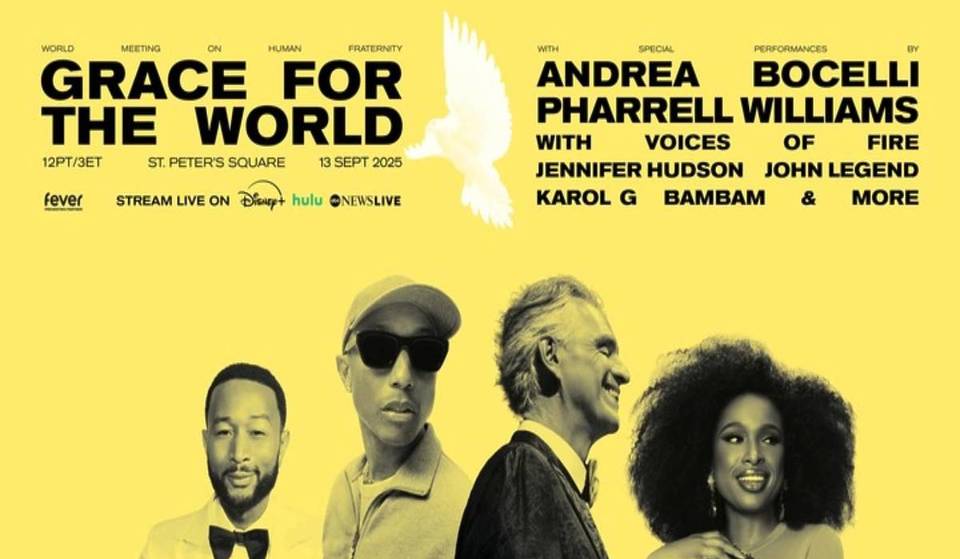 Pharrell Williams, Andrea Bocelli y Karol G se reúnen en el Vaticano para un histórico concierto gratuito: un espectáculo inolvidable que se retransmitirá en streaming desde París
