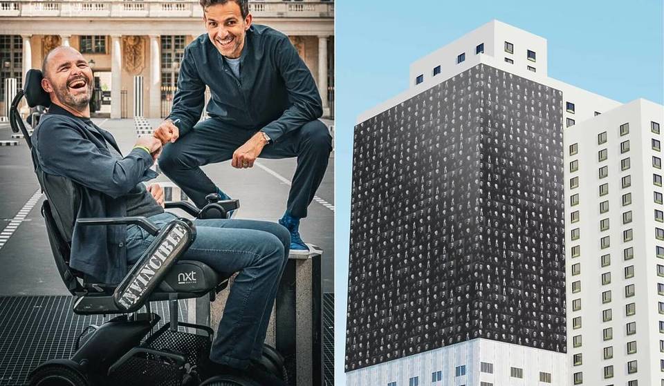 An XXL fresco of over 200 m2 will cover the façade of the Institut du Cerveau in Paris, with your portraits – and Olivier Goy himself will take your picture.