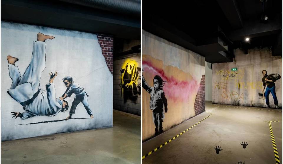 À Paris, dans le 9e, vous pouvez admirer plus de 100 œuvres de l’artiste de rue le plus célèbre et le plus anonyme au monde dans une scénographie inédite où les oeuvres sortent – littéralement – de leur cadre