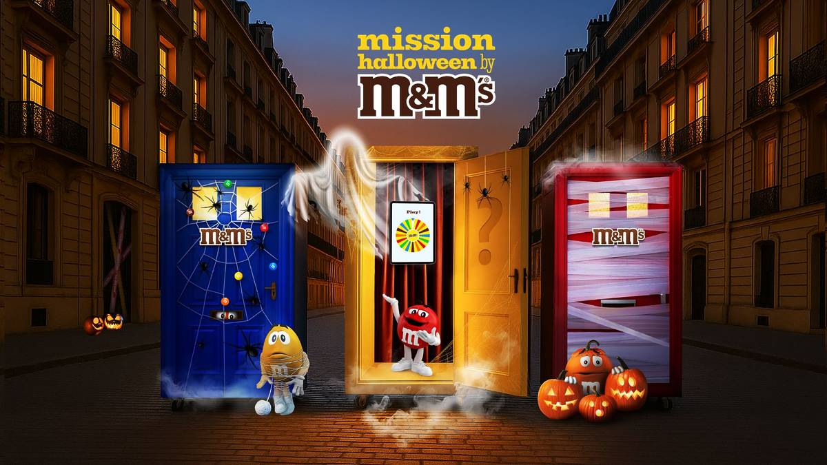 Mission Halloween by M&M'S chasse aux portes soirée Halloween cinéma hanté