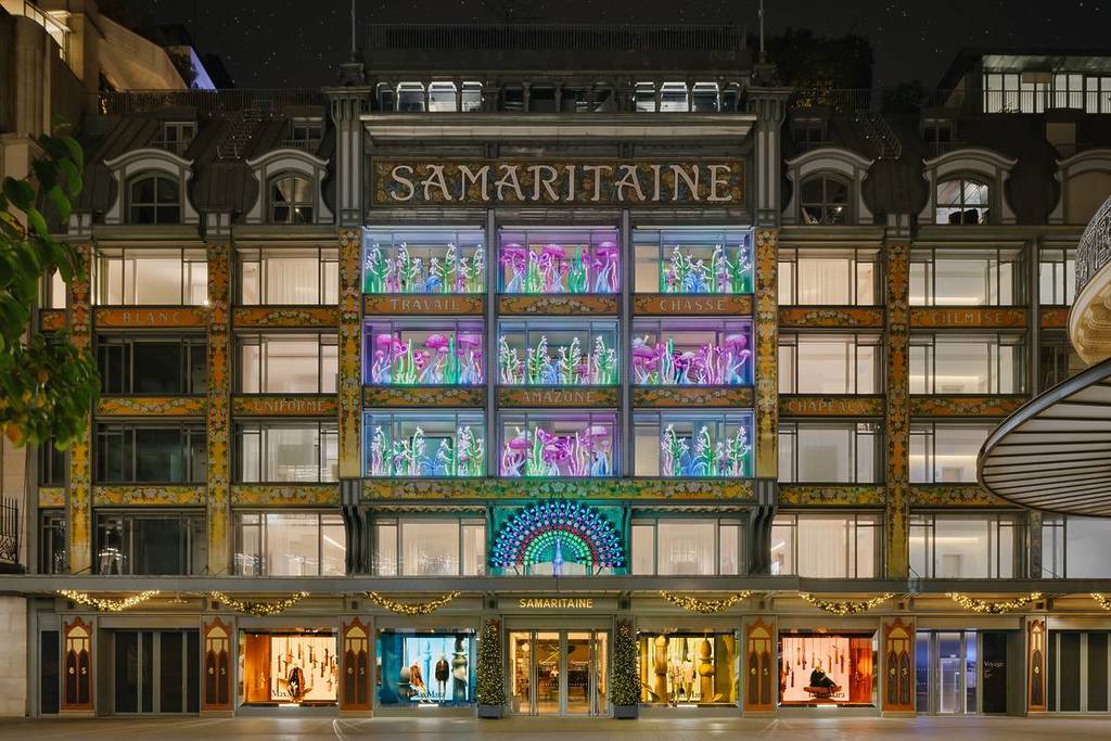 vitrines de Noël de La Samaritaine 2025 Paris