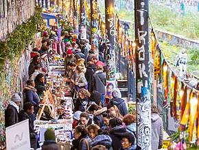 Ce spot génial du 18e, niché sur une ancienne voie ferrée, se transforme pour les fêtes avec 3 marchés de créateurs