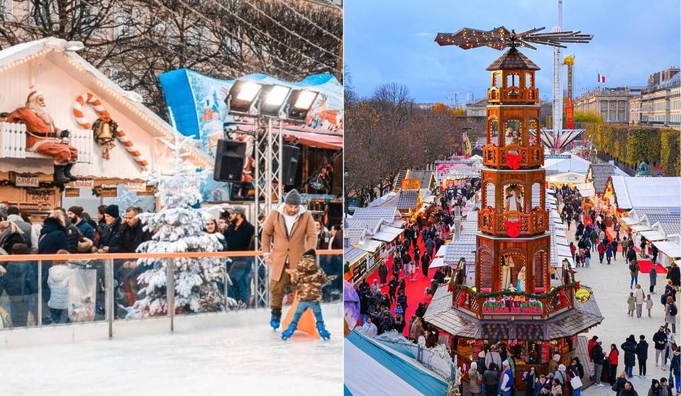Ein Hektar Zauber in Paris: Dieser Weihnachtsmarkt kehrt im November mit einer 250 m² großen Eisbahn, einer Riesenrutsche &amp; dem Zug des Weihnachtsmannes zurück.