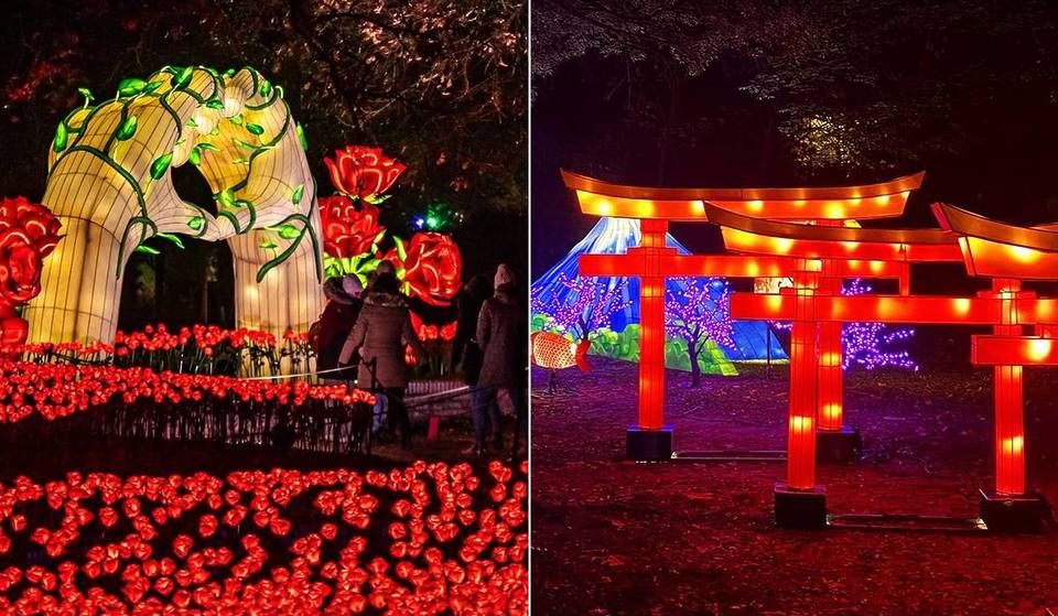 Le plus grand parcours lumineux de Paris returns: 2 km of magical universes, from Asia to the North Pole&#8230; and a new drone show that will take your breath away!