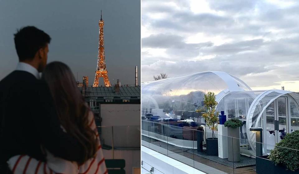 Questo rooftop ultra riservato nel 16° arrondissement nasconde una bolla riscaldata con vista sulla Torre Eiffel&#8230; e potrebbe diventare il luogo ideale per l&#8217;autunno!