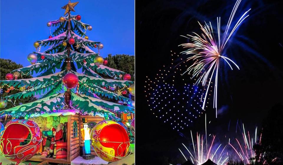 32 chalés, un espectáculo gratuito de drones y una enorme pista de hielo: a 1 hora de París, este efímero pueblo navideño es el más encantador de la región parisina.