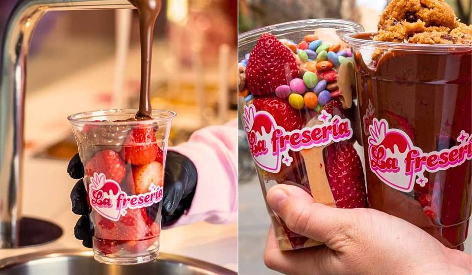De eerste aardbeienbar opent in Parijs – XXL beker, chocoladesaus, Oreo, gummibeertjes, alles naar wens!