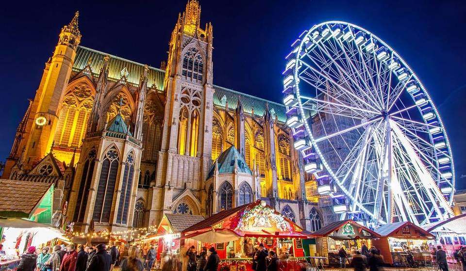 This magical Christmas market, 1h30 from Paris, features 130 chalets and 2,500 lights.