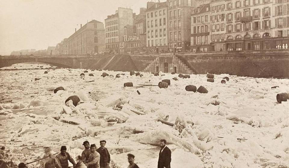 De dag dat de Seine dichtvroor en alles verwoestte – de extreme winter in Parijs in 1880