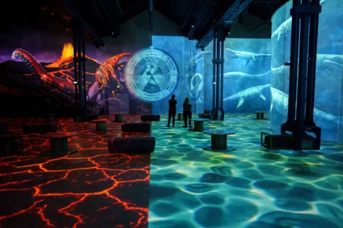 expo dinosaures atelier des lumieres