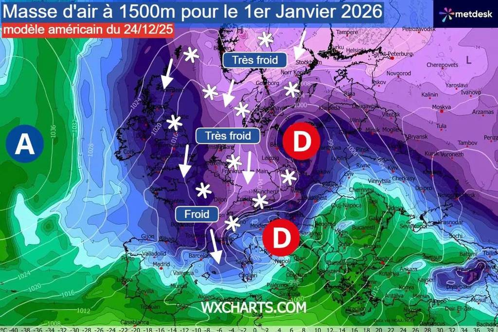 neige nouvel an Paris