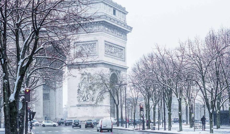 Nieve en París este miércoles: -4 grados, 5 cm de nieve previstos, rachas de viento de hasta 70 km/h y alerta naranja por nieve y hielo activada