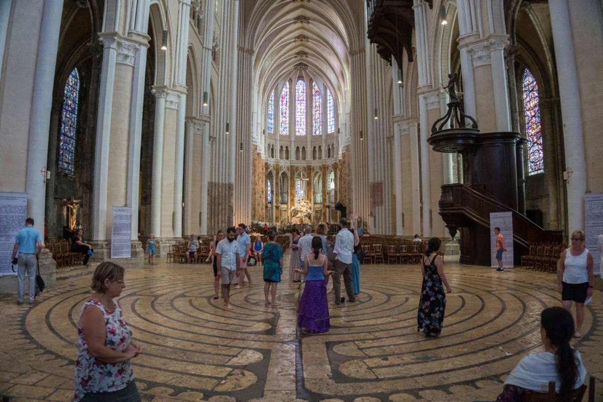 labyrinthe cathédrale