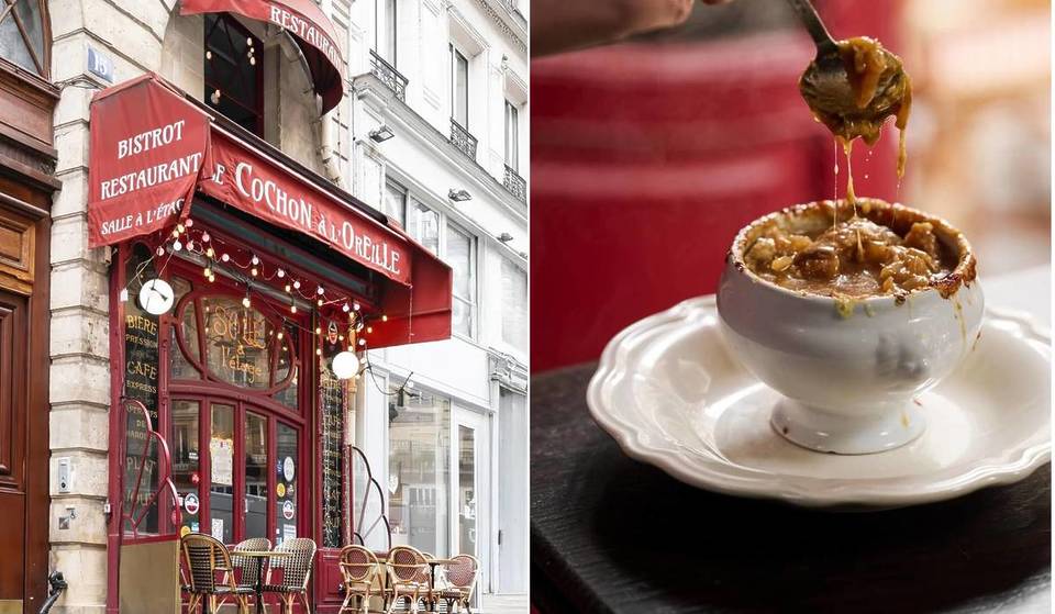Este suntuoso bistró de la Belle Époque lleva casi 120 años preparando la mejor sopa de cebolla de París… y los parisinos siguen acudiendo en masa.