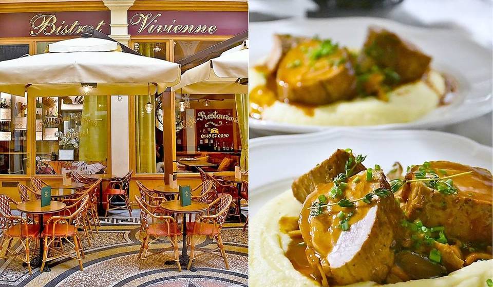 En el corazón del distrito 2, este bistró de estilo antiguo se esconde en un magnífico pasaje cubierto.