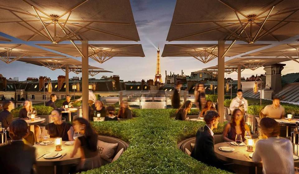 Tschüss Abercrombie: Dieser neue 4.000 m² große Design-Tempel hat ein Restaurant und eine Dachterrasse mit Blick auf den Eiffelturm!