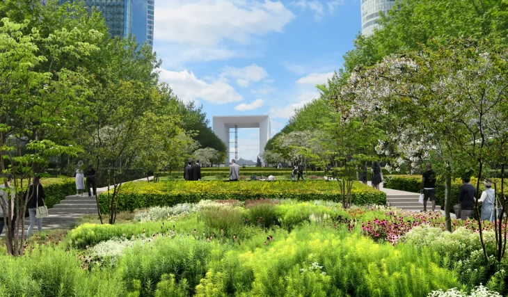 The concrete of the La Défense esplanade is set to be replaced by a massive 5-hectare park!