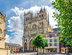 Just one hour from Paris, this city is home to the largest Gothic cathedral in France—a building that rivals Notre-Dame de Paris.
