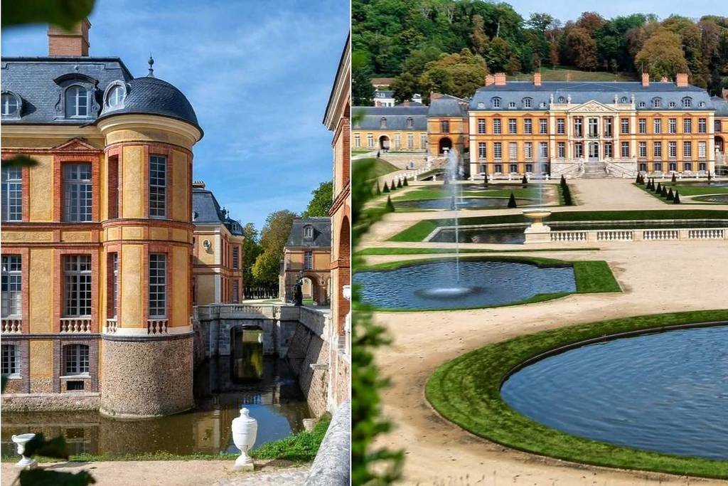 Eine Stunde von Paris entfernt konkurriert dieses wenig bekannte goldene Schloss in einem Dorf mit 1.000 Einwohnern mit Versailles… und seine von Le Nôtre entworfenen Gärten liegen versteckt inmitten eines 400 Hektar großen Anwesens.
