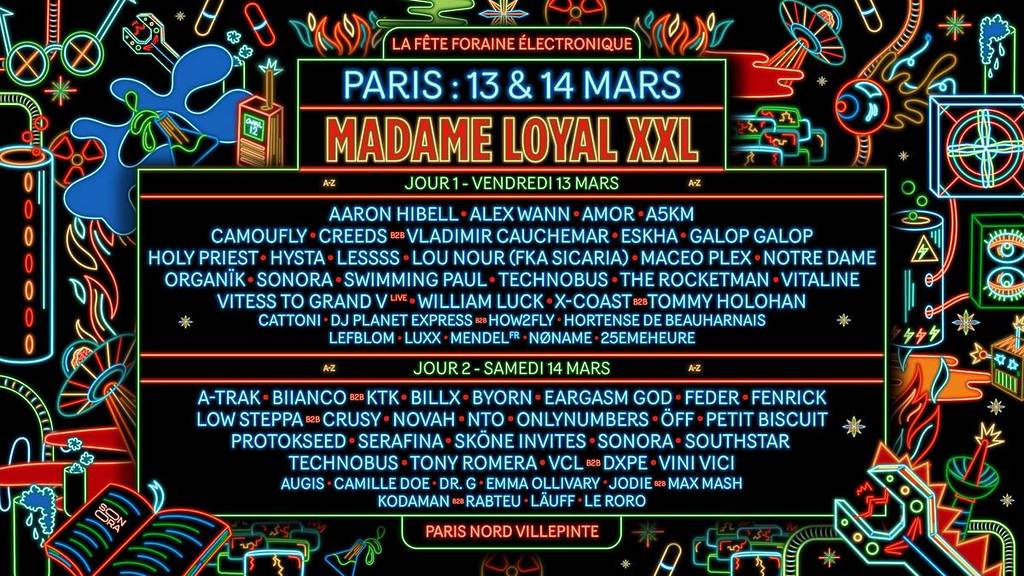 soirée madame loyal paris