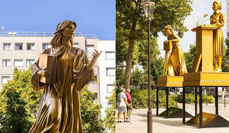 Simone Veil, Olympe de Gouges… who are these 10 golden statues paying tribute to women who changed history? And why should you go and admire them on March 8 in Paris?
