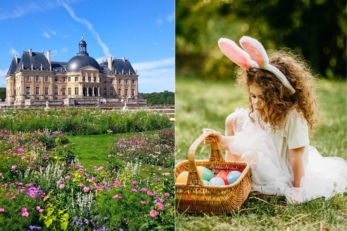 Just an hour from Paris, France’s biggest Easter egg hunt