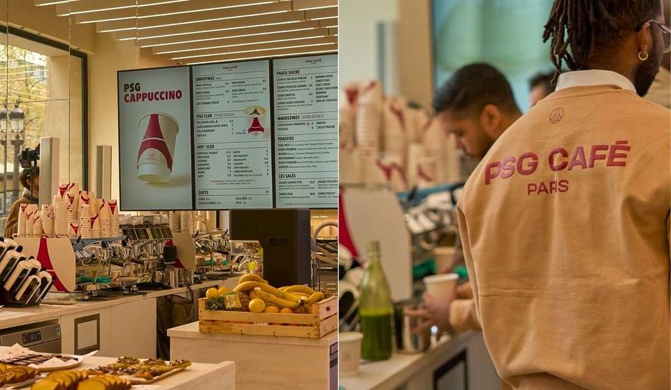 PSG hat gerade sein allererstes permanentes Café auf den Champs-Élysées eröffnet