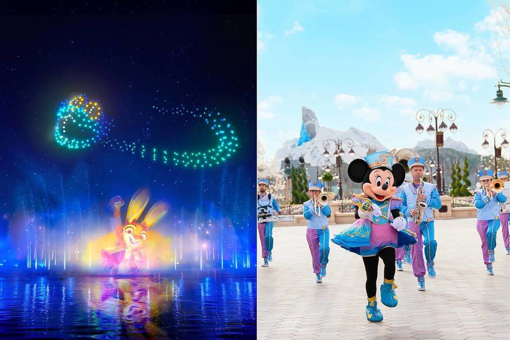 nouveau show Disney cascade of Lights Disneyland Paris 