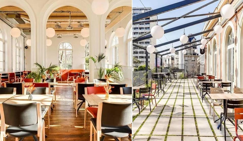 Located on the Petite Ceinture in the 15th arrondissement, this century-old former train station hides a stunning café-coworking space… with a 140-square-meter terrace bathed in sunlight