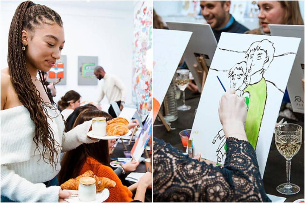 « Enfin un plan qui sort de l&rsquo;ordinaire ! » Dans le 10e arrondissement de Paris, cette galerie d&rsquo;art combine brunch végétarien ET atelier de peinture au milieu d&rsquo;oeuvres de nouveaux talents du street art