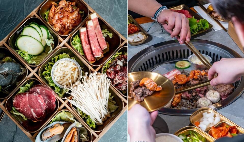 Op een steenworp afstand van Parijs is deze gigantische Koreaanse barbecue onbeperkt, en sommigen zijn bereid kilometers te rijden om het te proberen