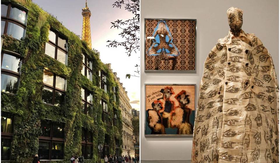 Este museo diseñado por Jean Nouvel, con su pared vegetal, alberga más de 300 000 obras: presenta la mayor exposición jamás dedicada a la moda africana