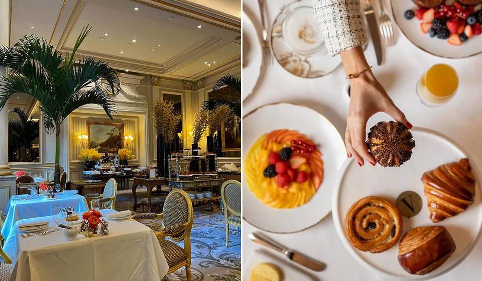 Escondido en un magnífico palacio parisino de casi un siglo de antigüedad, este desayuno con bufé libre es el más mágico de París