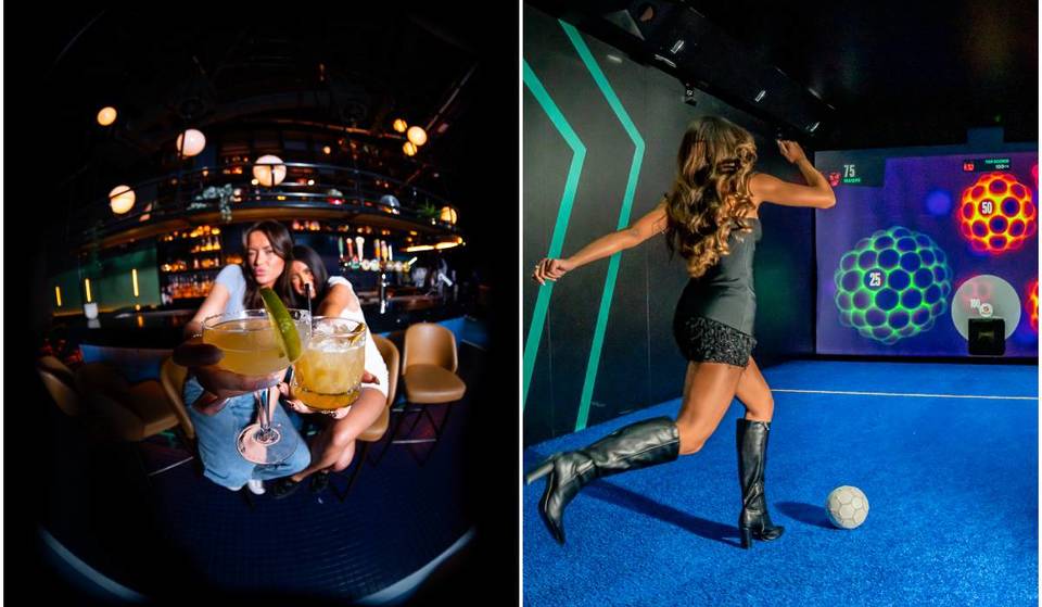 Tischfußball, virtueller Fußball, interaktive Spiele, Cocktails und Fast Food: Ein neuer Indoor-Freizeitbereich direkt aus London kommt nach Paris