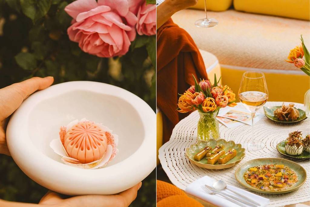 cocktails, tapas on a Paris rooftop
