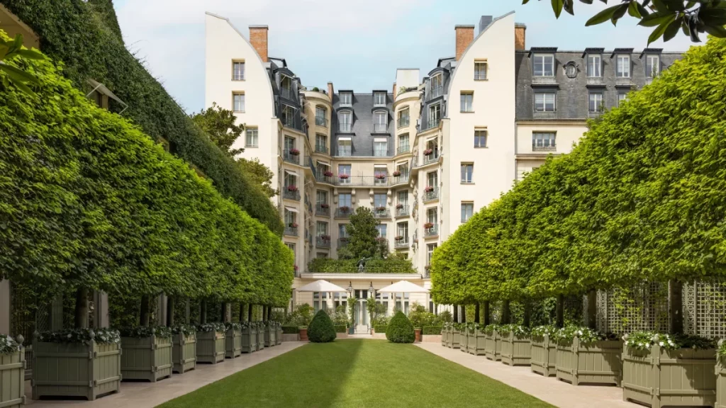 Die Gärten des Ritz Paris an der Place Vendôme
