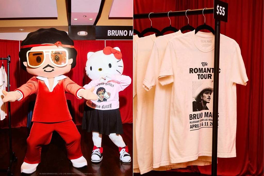 Opening of the Bruno Mars x Hello Kitty Pop-up Store in Paris, June 2026