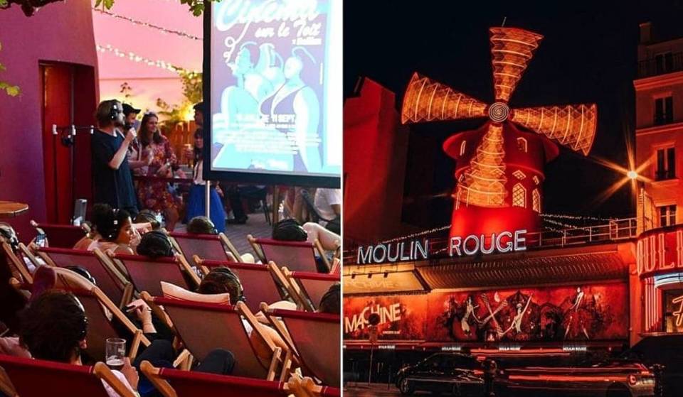 A partir de meados de julho, o telhado do Moulin Rouge transforma-se num cinema ao ar livre para 10 sessões gratuitas