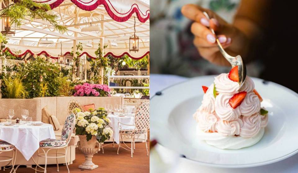 “They serve the best frozen pavlovas here.”  Housed in a former mansion dating back to 1911, this Slavic restaurant hides a lush 1,000 m² patio: the most beautiful terrace of the summer in Paris