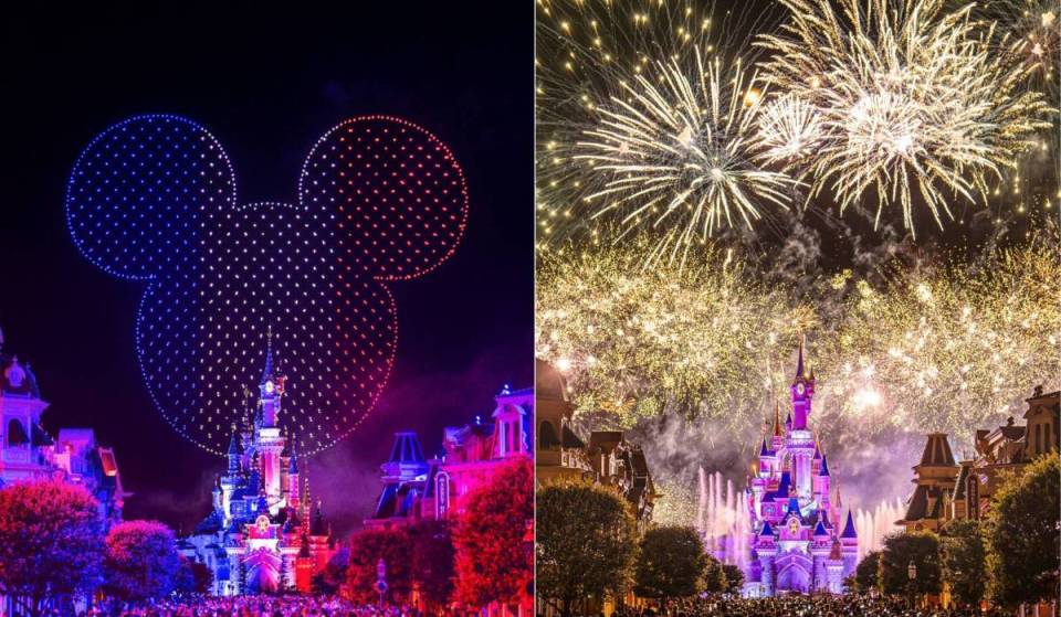 This is a first: for July 14, a brand-new aerial ballet in the colors of France will light up the sky over Disneyland Paris with a drone show and a magical fireworks display