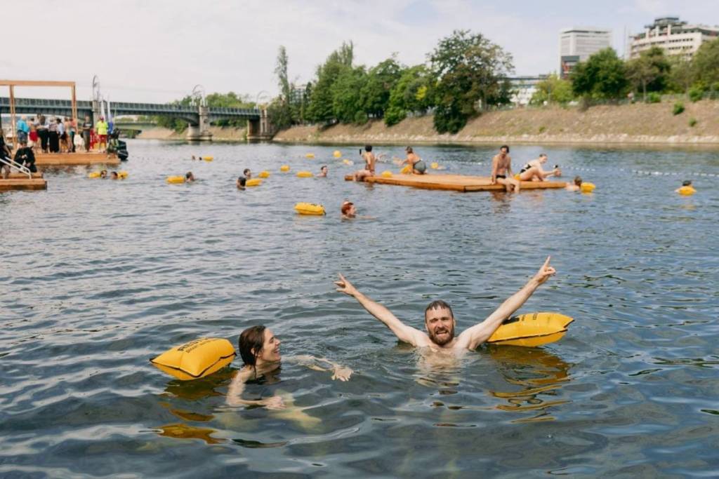 zwemmen in de Seine