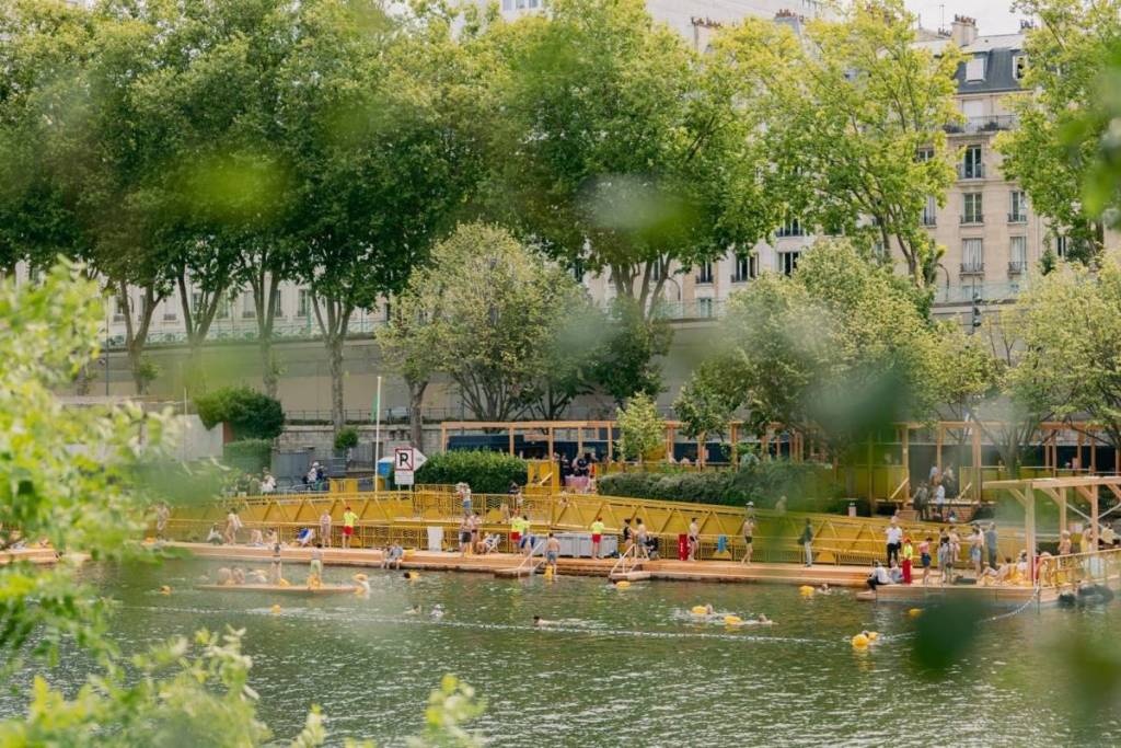 zwemmen in de Seine