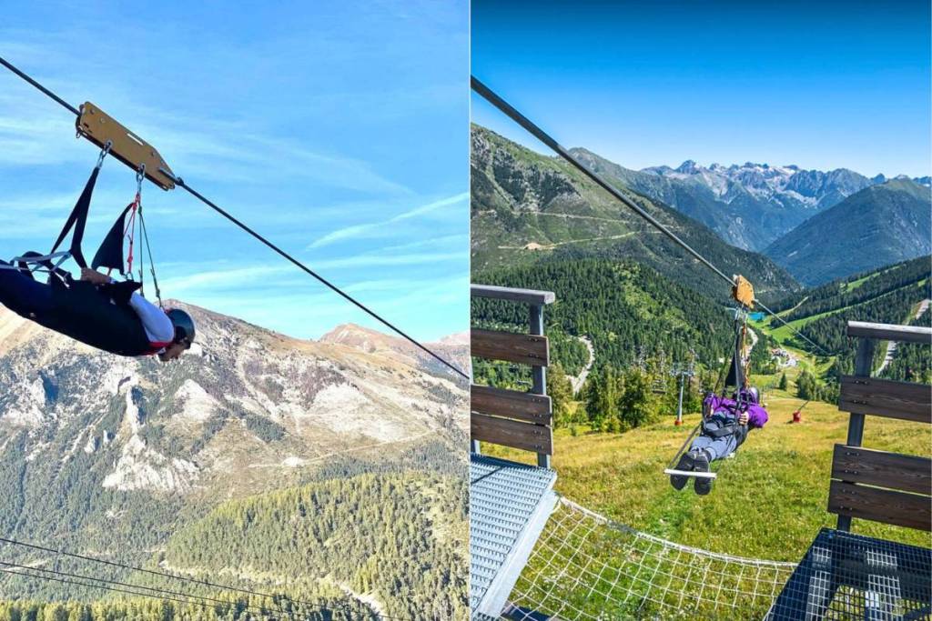una escapada de verano a la montaña. La Colmiane, la tirolina más larga de Francia