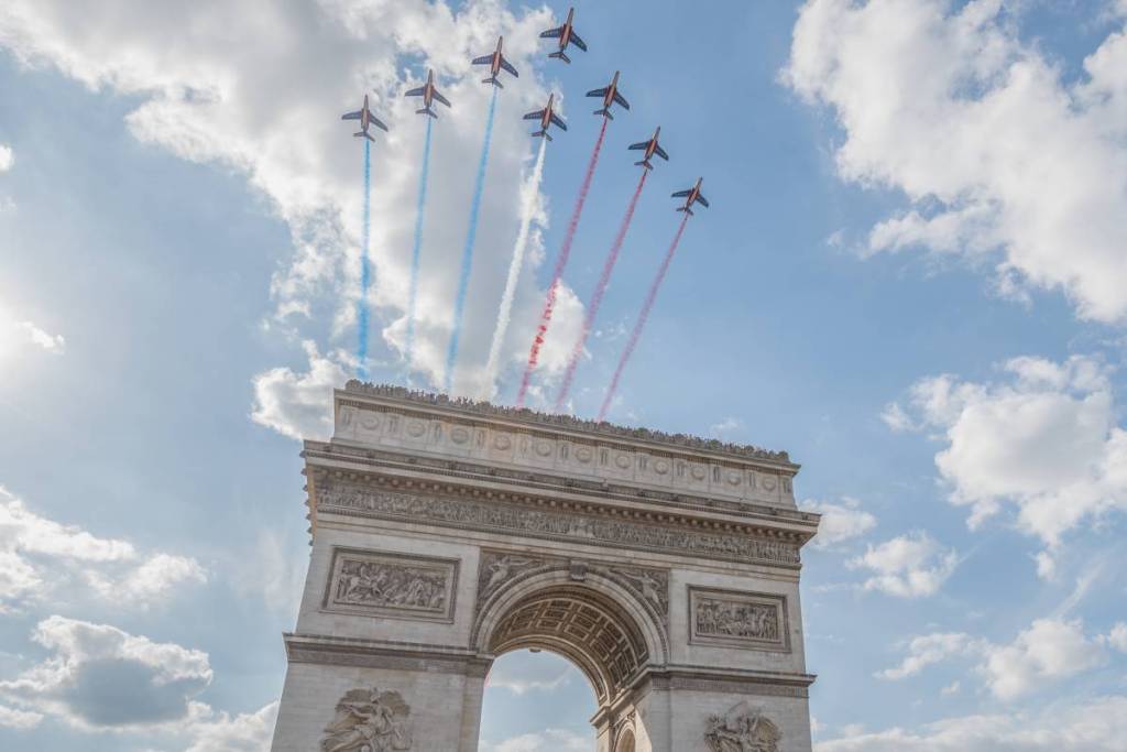 de grootste 14 juli-parade die ooit in Parijs is georganiseerd – historische nationale feestdag